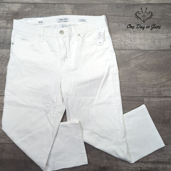 Nine West Chrystie Capri Jeans Size 10 - Picture 1 of 6